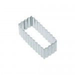 Kitchen Craft Cookie Cutter - Fluted Rectangle, 8cm