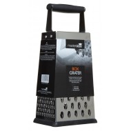 Master Class Four Sided Stainless Box Grater 24.5 cm ( Non-Slip Base + Soft Grip)