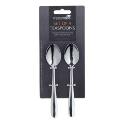 Master Class Stainless Steel Tea Spoon Set, 14 cm (4 Pieces)
