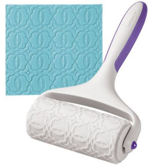 Wilton 191000305 Fondant / Gum Paste Embosser Set with Dot Pattern Roller