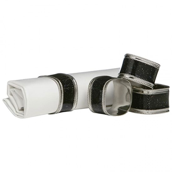 Shop quality Premier Glitter Napkin Rings - Set of 4, Black in Kenya from vituzote.com Shop in-store or online and get countrywide delivery!
