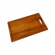 Sunny Daze Handcrafted Mahogany Wood Rectangular Chopping Board with Handle - 50cm x 30cm x 2.54cm