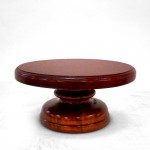 Sunny Daze Handcrafted Mahogany Wood Cake Stand, Diameter 30cm