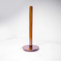 Sunny Daze Handcrafted Mahogany Wood Kitchen Paper Towel Holder - Straight Rod Design Without Top Finial, Height 37cm