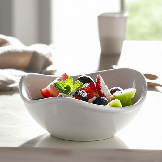 Neville Genware Porcelain Organic Triangular Bowl 15cm/ 6" Neville Genware Porcelain Organic Triangular Bowl 15cm/ 6"