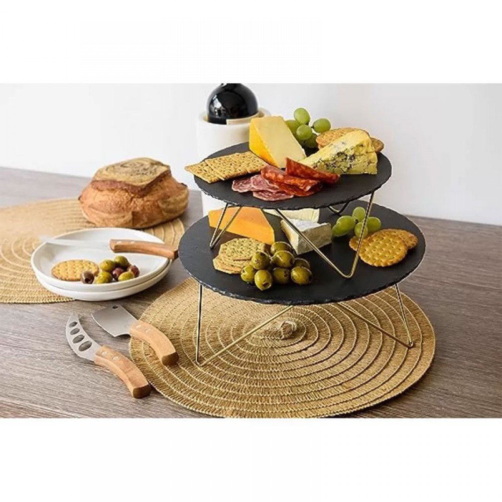 Serving dishes Artesa Tier Slate Serving Platter by www