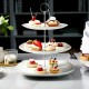 Utopia Titan Square 3 Tiered Porcelain Plate Stand Utopia Titan Square 3 Tiered Porcelain Plate Stand