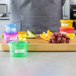 KitchenCraft Healthy Eating Stacking Portion Control Pots - Seven ( 7) BPA Free plastic containers Multi-colour