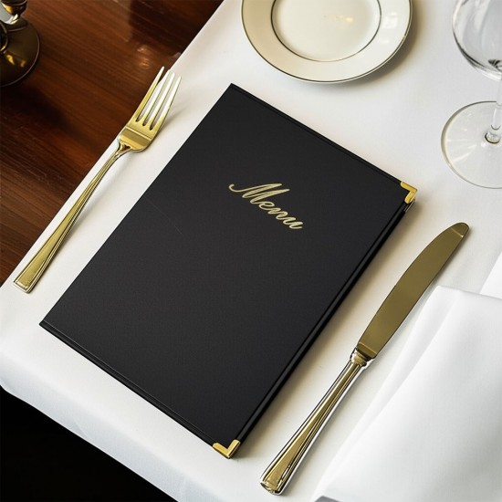 Neville Genware Classic A5 Menu Holder Black 4 Pages, MC-CRA5-BL Shop quality Neville Genware Classic A5 Menu Holder Black 4 Pages in Kenya from vituzote.com Shop in-store or online and get countrywide delivery!