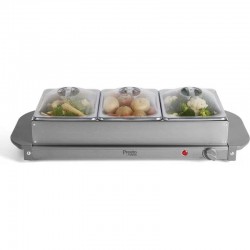 Tower Presto 3 Tray Buffet Server, 1.5 litre capacity , Grey