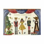 Ruby Ashley The Nutcracker Christmas Card With Envelope - Blue Red 