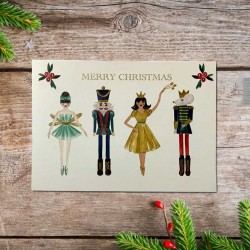 Ruby Ashley The Nutcracker Christmas Card With Envelope - Mistletoe