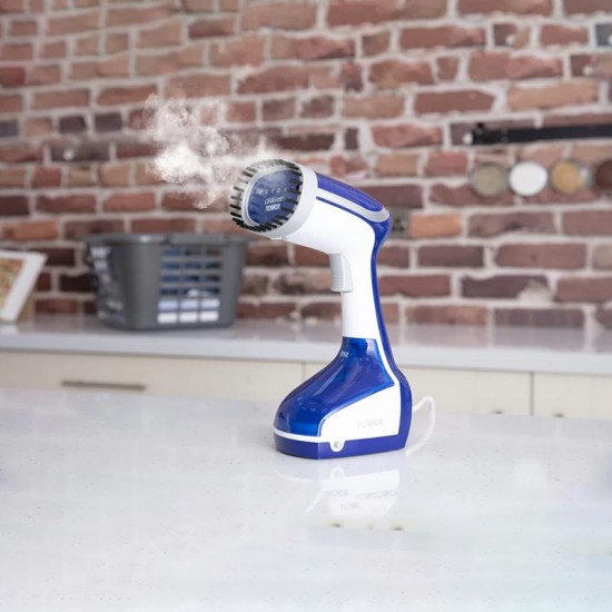 Shop quality Tower Ceraglide Portable/Travel Garment Steamer with Ceramic Soleplate, 1000W, Blue and White in Kenya from vituzote.com Shop in-store or online and get countrywide delivery!