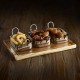 Neville Genware Acacia Wood Serving Board, 25 x 13 x 2cm