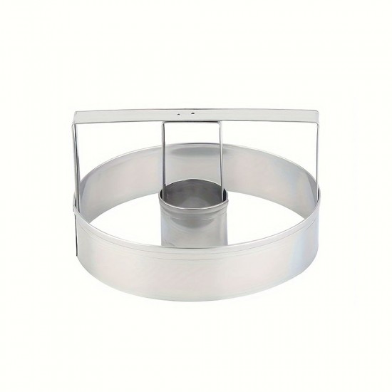 Crisp Cut Stainless Steel Doughnut Cutter, 8.5cm