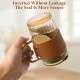 Diamond Glass Coffee Sipper Mug with leather grip - Brown