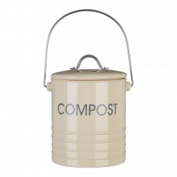 Premier Cream Compost Bin With Handle