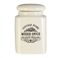 Premier Vintage Home Spice Jar- cream, Mixed Spice