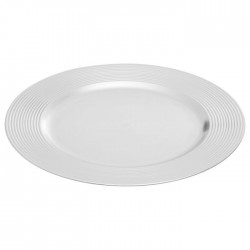 Premier Dia Silver Charger Plate with Ribbed Rim