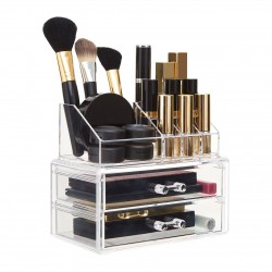 Premier Cosmetic Organizer with 2 Drawers and 9 Compartments 
