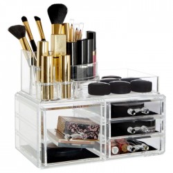 Premier 8 Compartment Cosmetics Organizer With 4 Drawers
