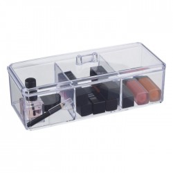 Premier 3 Compartment Cosmetics Organizer with Lid