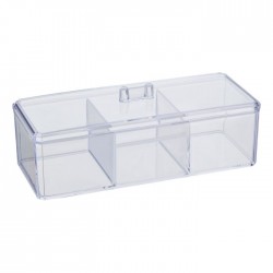 Premier 3 Compartment Cosmetics Organizer with Lid