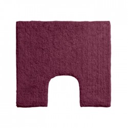Premier Purple Cotton Bath Mat and  Pedestal  Set