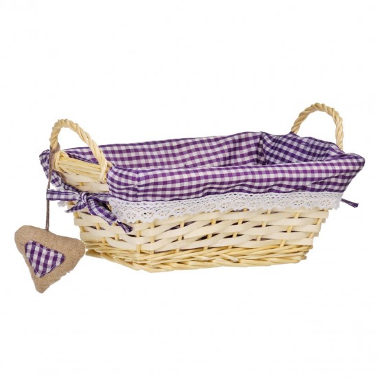 Shop quality Premier Purple Gingham Lining Rectangle Willow Basket in Kenya from vituzote.com Shop in-store or online and get countrywide delivery!