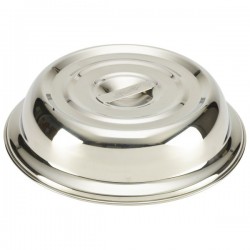 Neville Genware Round Stainless Steel Plate Cover For 8" Inches Plate