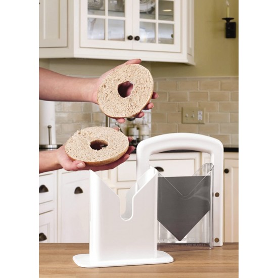 Shop quality Kitchen Craft Bagel Guillotine Universal Slicer, 9.25-Inch, White in Kenya from vituzote.com Shop in-store or online and get countrywide delivery!