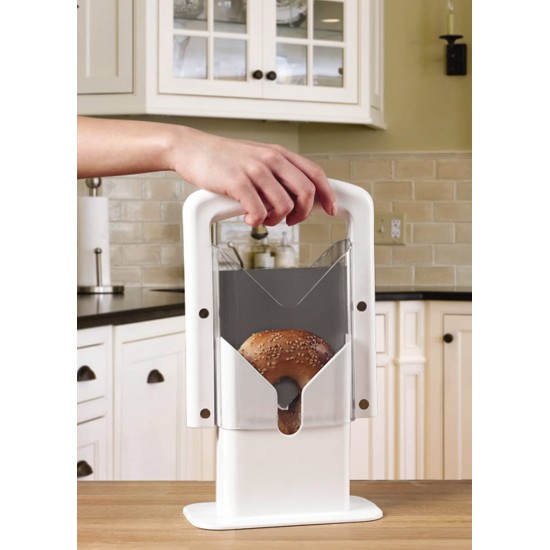 Shop quality Kitchen Craft Bagel Guillotine Universal Slicer, 9.25-Inch, White in Kenya from vituzote.com Shop in-store or online and get countrywide delivery!