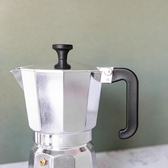 La Cafetière Venice Aluminium Moka Pot Espresso Maker, 6-Cup, 290ml, LCVEN6CPSIL Shop quality La Cafetière Venice Aluminium Moka Pot Espresso Maker, 6-Cup, 290ml in Kenya from vituzote.com Shop in-store or online and get countrywide delivery!