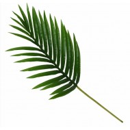 Candlelight Single Stem Faux Palm Leaf Green, 65cm Height