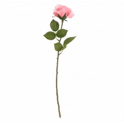 Candlelight Single Stem Faux Open Rose Light Pink, 54 cm Tall