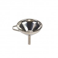 Neville Genware Stainless Steel 5" Funnel With Removable Strainer 1.5cm diameter spout