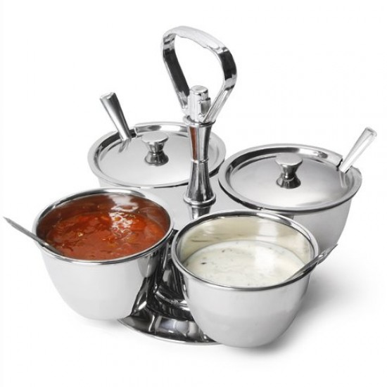 Shop quality Neville GenWare Stainless Steel Revolving Relish Server 4-Way in Kenya from vituzote.com Shop in-store or online and get countrywide delivery!