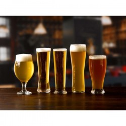 Neville Genware Angelina Tulip Stemmed Beer Glass, 570ml
