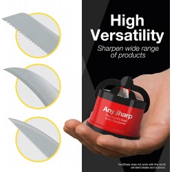 AnySharp Knife Sharpener, Red