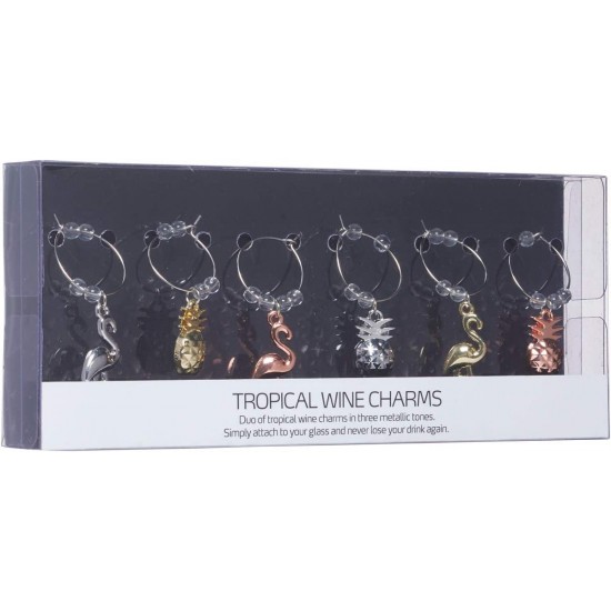 Shop quality BarCraft Tropical Pineapple & Flamingo Wine Charms in Kenya from vituzote.com Shop in-store or online and get countrywide delivery!