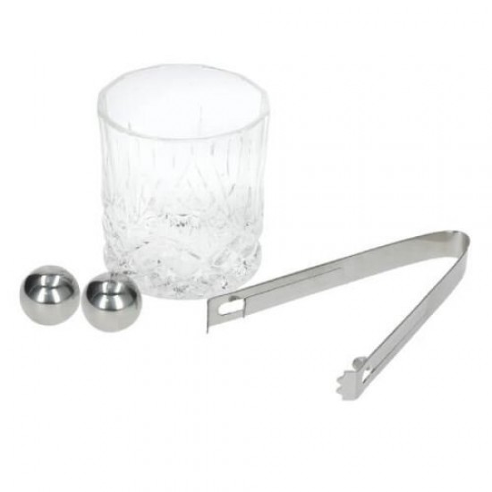 Shop quality BarCraft Whiskey Gift Set - Glass, tongs and two whiskey balls in Kenya from vituzote.com Shop in-store or online and get countrywide delivery!