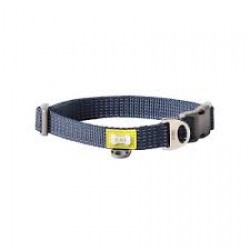 BUILT PET NightSafe Reflective Collar, Medium, Blue - 35cm to 51cm