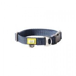 BUILT PET NightSafe Reflective Collar, Small, Blue - 28cm to 35.5cm