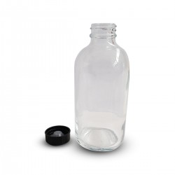 Barcraft Round Glass Bottle, Clear - 250ml 