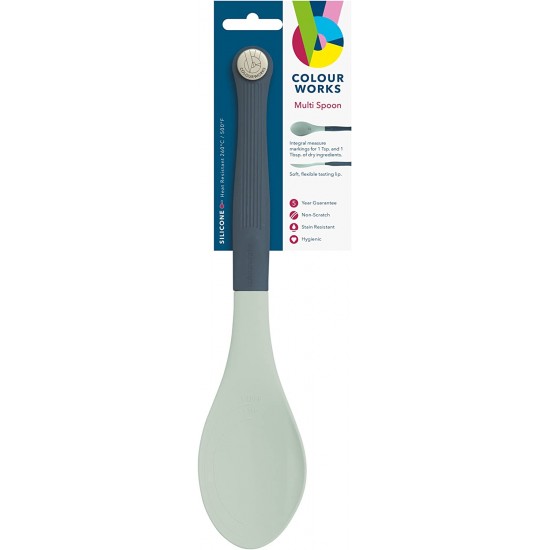 Colourworks Silicone Multi Cooking Spoon/Measuring Spoon, 29 cm (11.5") - Classic Blue, CWCLSPOONBLU Shop quality Colourworks Silicone Multi Cooking Spoon/Measuring Spoon, 29 cm (11.5") - Classic Blue in Kenya from vituzote.com Shop in-store or online and get countrywide delivery!