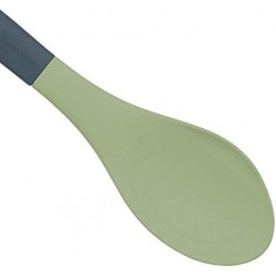 Colourworks Classics Green Silicone-Headed Kitchen Spoon with Long Handle