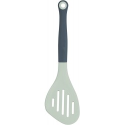 Colourworks Classics Blue Long Handled Silicone Slotted Food Turner