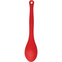 Colourworks Silicone Cooking Spoon with Measurement Markings, Red
