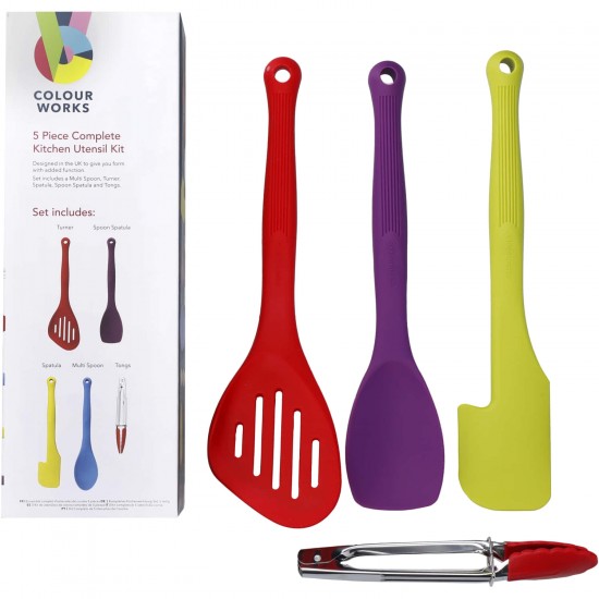 Kitchen Craft Colourworks 5 Piece Measuring Spoon Set