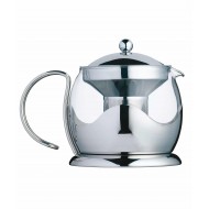 La Cafetière Le Teapot Glass Tea Infuser, 4-Cup, Stainless Steel, 1 Litre